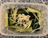 A picture of step 4 of Cucumber Salad.