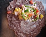 A picture of step 5 of Ragi masala dosa👉 healthy version of dosa.