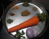 A picture of step 1 of Carrot Paratha.