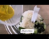 Une image de l'étape 5 de Spaghettis Scampis à la crème de pesto courgettes et tomates 🇮.