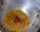 A picture of step 6 of Aloo palak.