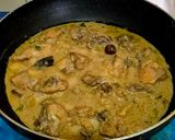 A picture of step 11 of Chicken Rezala.