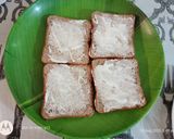 A picture of step 2 of Millet bread sandwich.