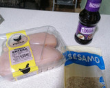 Foto del paso 1 de la receta: Pincho de pollo salsa teriyaki y sésamo