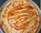 A picture of step 2 of Chicken Tikka pizza.