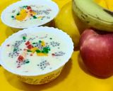 A picture of step 4 of Fruit custard.