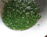 A picture of step 2 of Green Garlic cubes.