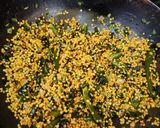 A picture of step 4 of Moringa moong dal / munagaku pesara pappu.