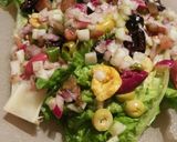 Foto del paso 12 de la receta Lechuga rellena de olivas variadas, con vinagreta de picadillo