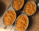 A picture of step 7 of Cottage pie with vegetable mash top and black cabbage.