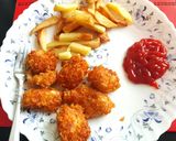A picture of step 3 of Crispy Chicken Tikka Popcorn 😍.