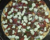 A picture of step 9 of Paneer Cheese pizza.