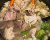 Hình bước làm 1 của món Soup gà rau củ