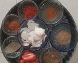 A picture of step 1 of Mushroom Masala.