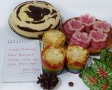 Foto langkah ke 11 dari resep Set Menu Dessert Simple Lapis Pepe Merah Putih, Bolu Selai Nanas Keju, Bolu Kukus Dua Telur.