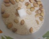 A picture of step 1 of Ijebu garri with milk.