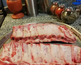 Foto del paso 1 de la receta: Ribs con barbacoa, ensalada de rúcula y batatas fritas