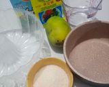 Foto langkah ke 1 dari resep Puding Kaca Buah Mangga.