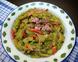 Foto langkah ke 6 dari resep Tumis pare rebon kepala cumi.