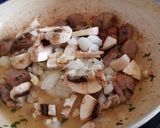 Foto del paso 5 de la receta Arroz caldoso con Cordero, Judías Verdes y Champiñones
