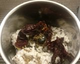 A picture of step 3 of Amaranth Greens or keerai molagootal.