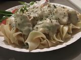 Homemade chicken alfredo