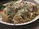 Homemade chicken alfredo