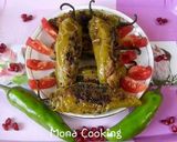 A picture of step 3 of Stuffed green chilli(Christmas tree).