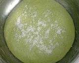 Foto langkah ke 4 dari resep Pandan Biji Wijen Hitam Sourdough Bread.