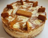 A picture of step 12 of Biscoff Cheesecake with Cookie Butter and White Chocolate.