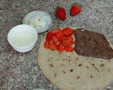 A picture of step 2 of Viral Tortilla wrap in my style.