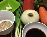 Foto del paso 1 de la receta: Wok de Verduras con Fideos de arroz y salmón