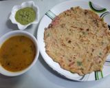 A picture of step 6 of Ramdana (Rajgira) dosa.