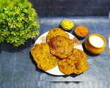 A picture of step 1 of Palak Puri.
