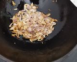 A picture of step 2 of Cheera Thoran (Spinach bhaji).