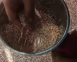 A picture of step 1 of Jeggery til peanut laddu.