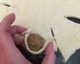 Meatball cheese pizza