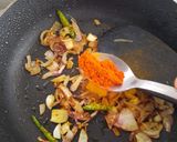A picture of step 9 of Prawns Coconut Recipe Prawns Thengakoth Coconut slices ularth.
