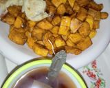 A picture of step 11 of Fried plantain and eggs.
