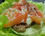 Foto del paso 10 de la receta: Hamburguesa🥬🍔🧆sin pan🥩🍅🧅