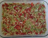 Фото кроку 6 до Овощная запеканка с курицей🍗🌶️🧅🍅.