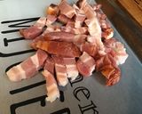 Une image de l'étape 3 de Haricots bicolores au chorizo,lard et poivrons grillés.