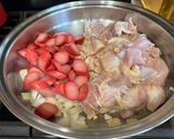 A picture of step 2 of Chicken Afritada sa Gata.