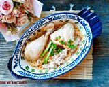 Hình bước làm 2 của món Mì Chũ khô trộn gà