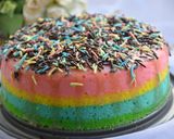 Foto langkah ke 4 dari resep Rainbow Cake Kukus.