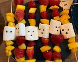 A picture of step 1 of Spooky fruity skewers.