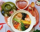 Hình bước làm 8 của món Cơm trộn thập cẩm