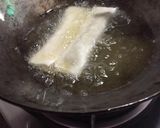 A picture of step 8 of Spinech cheese cigar roll.
