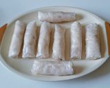 Hình bước làm 3 của món Chả Giò khoai môn-thịt