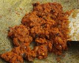A picture of step 9 of AlOO BESAN TARAKARI.